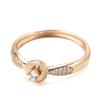 Slim White Zircon Finger Rings For Women Classic Wedding Party Jewelry