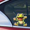 JT124#15x14см Очаровательная виниловая наклейка на автомобиль с изображением лягушки - яркая и водонепроницаемая наклейка для автомобилей и мотоциклов - прочная, привлекающая внимание конструкция