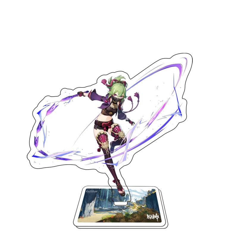 Game Anime Open World Impact Acrylic Cosplay Character Stand Acrylic Figure Stand Painted Desk Decor Ornament Gift