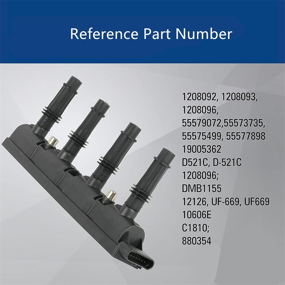 7-контактная катушка зажигания для Vauxhall Corsa 1.2 1.4 16V Adam 1208092 1208093 1208096
