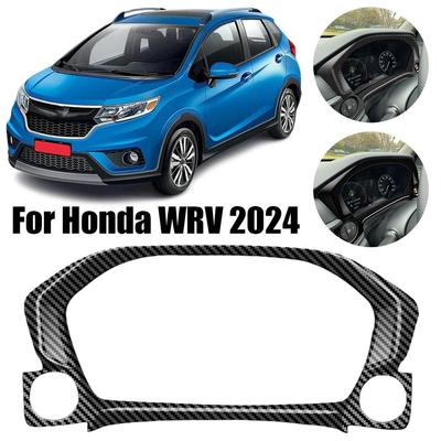 Для Honda WR-V WRV 2024 2025 ABS углеродное волокно наклейка на приборную панель аксессуары для дисплея украшение приборная панель c A9Y5
