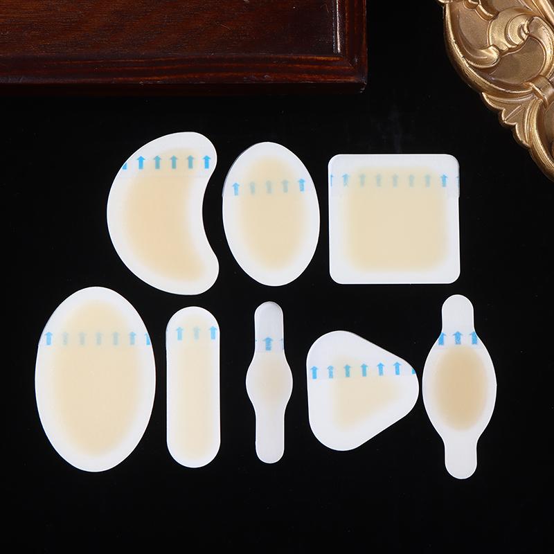 24 шт. Пластыри от волдырей Невидимый гидроколлоидный гель Пластыри от волдырей Подушечка для волдырей для пятки, стопы, пальца ноги и защиты кожи