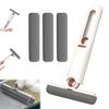 Портативная самоотжимающаяся мини-швабра Быстрая очистка Телескопическая губка-скребок без помощи рук Сильный впитывающий материал