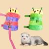 Adjustable Hamster Vest Harness Cartoon Hamster Lead Rope Soft Ferret Walking Leash Walking