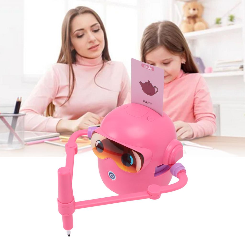 Умный Автоматический Робот для Рисования Игрушка Веселая Музыкальная Обучающая Машина для Рисования со 100 Карточками 14 Цветными Ручками