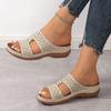 Fashion Ladies Shoes 2025 New Open Toe Women's Slippers Fashion Outdoor Casual Platform Wedge Sandals Summer Light Comfortable Slippers