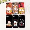 Protective Cover for Samsung Galaxy S20 S22 S21 FE Ultra Plus A07 A17 A15 A16 A25 A57 A37 Casing Phone Case Lucky Money Cat