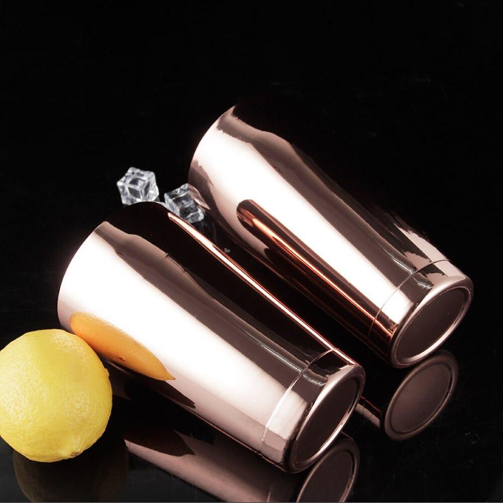 Stainless Steel Cocktail Shaker Mixer Wine Martini Boston Shaker For Bartender Drink Party Bar Tools 2-piece Set 550ML/750ML