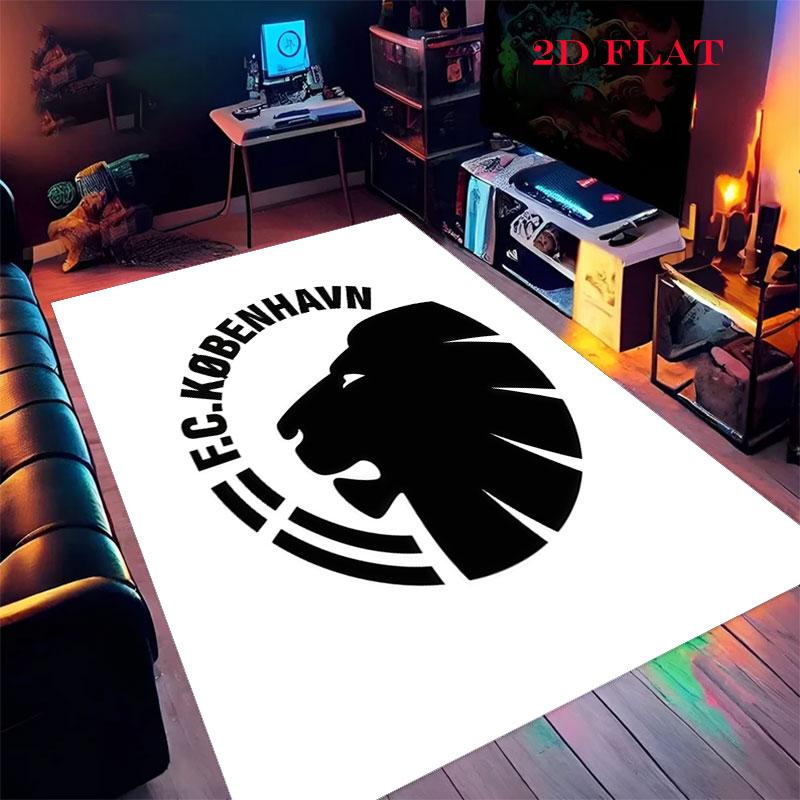 F.C. København Carpet Rug for Living Room Bedroom Home Sofa Decoration,Kids play Nonslip Floor Mat
