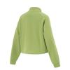 Li-Ning Fitness Series Solid Color Stand Collar Comfortable Breathable Versatile Loose Sweatshirt Women Sweatshirt Fresh-Moss-Green AWDV432-2