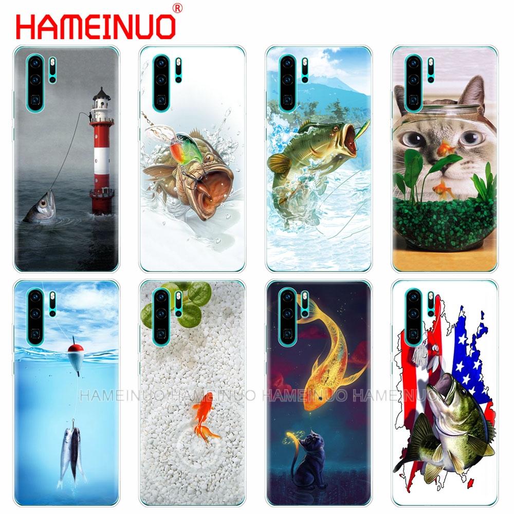 Силиконовый чехол для телефона huawei P30 PRO LITE P SMART 2019 plus p smart Z p20 lite 2019 милый золотая рыбка рыбак