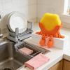 Держатель для губки, напечатанный на 3D-принтере, с дренажными ножками, подставка для губки для ванной, кухни, раковины, столешницы, многофункциональный органайзер для губок, полка для хранения