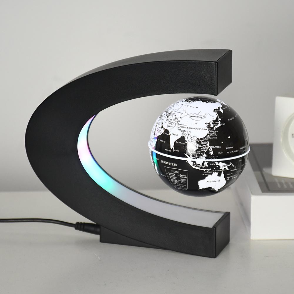Luminous Magnetic Levitation Globe C3: Creative Office Ornament & Student Gift