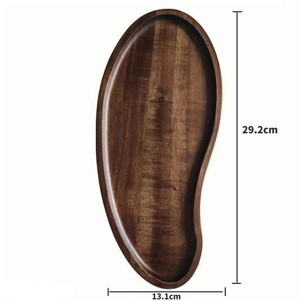 Dishes Plates Customized Wood Service Tray Plate Wooden Coffee Snack Fruit Tea Cake Plate for Home Display Tray