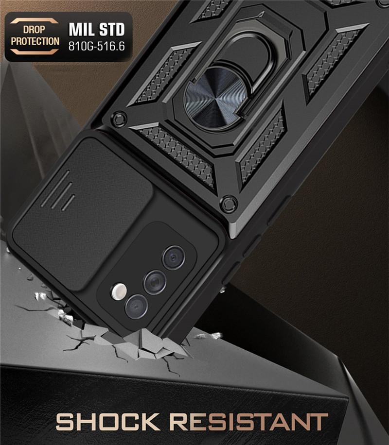 Чехол для Samsung Galaxy A02S A03S Магнитный держатель кольца Броня Противоударный Защитный чехол для камеры телефона для Samsung A02S A 02S