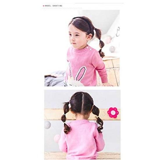 shefun Hair Tie Children Rubber Baby Small Kids Accessories Girls Ornament Black Colorful 100 Pieces Set JP136 (A1-color-100)