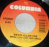 7-дюймовая пластинка ДЭВИД АЛЛАН КОУ - Мона Лиза потеряла улыбку  3804396 Columbia 1983 US Фолк Б/У