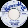 7-дюймовая пластинка KEN PARKER  THE BLUES BUSTERS  Help Me Make It Through The Night  NONE Treasure Isle Ямайка Регги Ска Даб Б/у