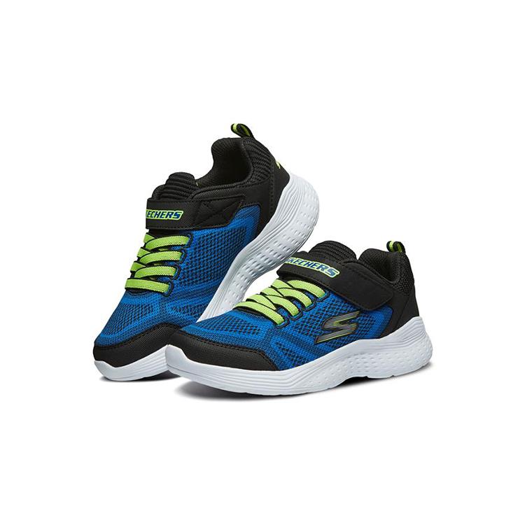 Skechers Slip Resistant Cushioning Abrasion Resistant Low top Kids Lifestyle Shoes Blue Black Teenagers 97546L-BLBK