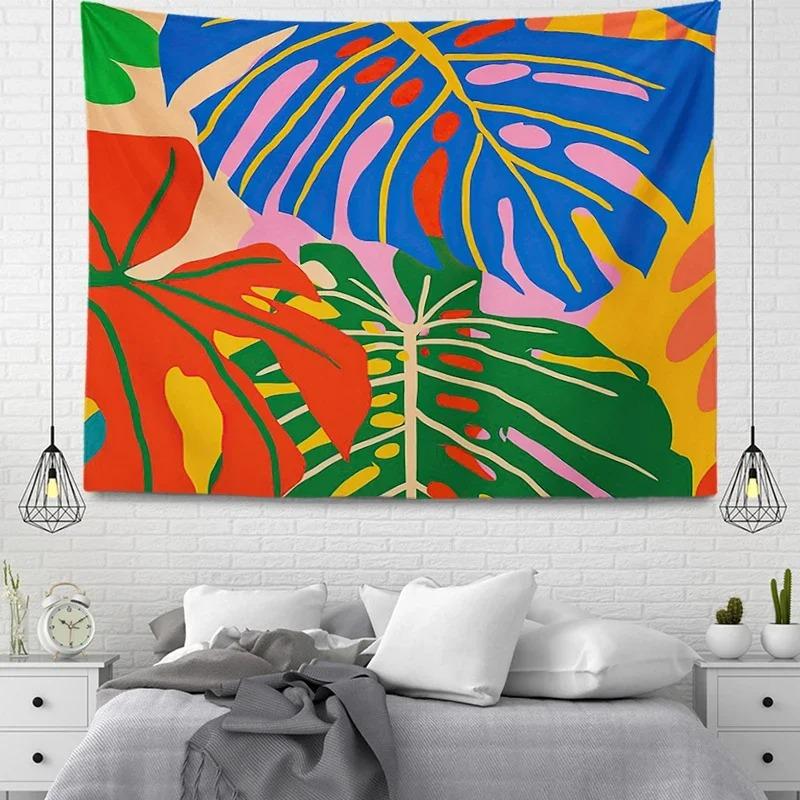 Простой узор Растение Декоративный гобелен Дом Стена Гостиная Офис Декоративный гобелен
