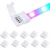 10/20/50PCS PBC Gapless Solderless Unwired 5050 RGB 10mm LED Light Strip Connectors 4-Pin