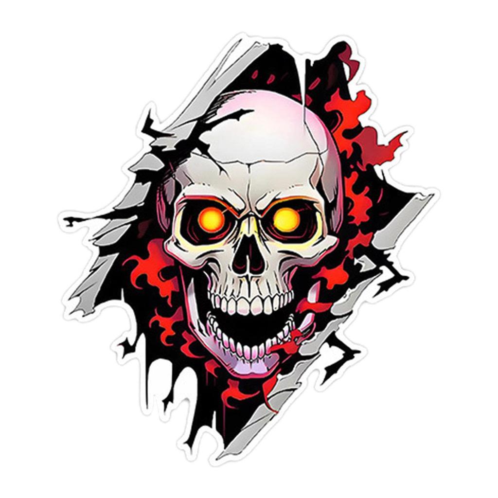 Mdikawe Skeleton Head Sticker, American Skull Car Sticker | Skeleton Head Decal for Truck