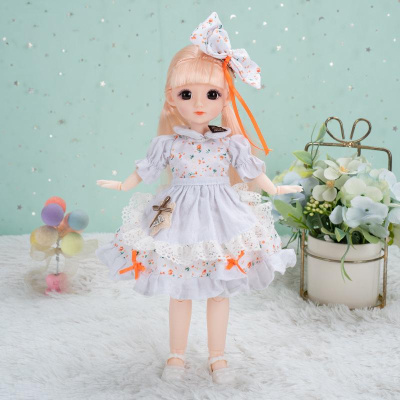 Кукла 30 см 3D Реалистичный Глаз 23 Шарнира 6 Bjd Одежда Принцессы Маленькая Девочка Детская Игрушка