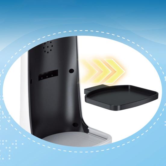 Робот-доставщик еды на дистанционном управлении 2,4 ГГц RC Робот-игрушка со съемным основанием Для детей и взрослых Мини-интерактивная светящаяся роботизированная игрушка