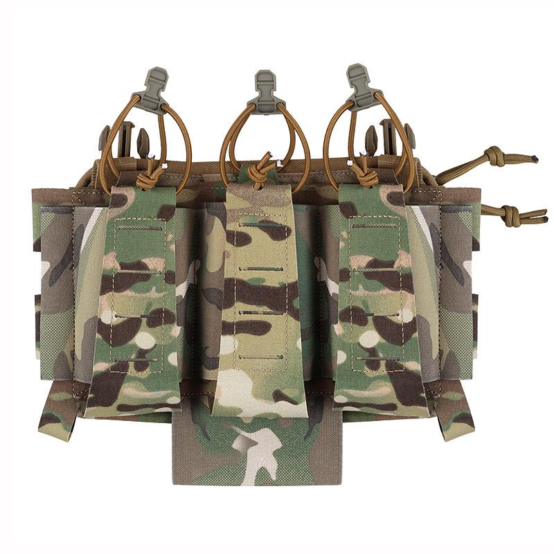 Tactical EPV2 Flexible 556 Tag Rifle Magazine Pouch All-in-One Rear Document Stacker QASM Buckle Clip Tourniquet Holder ARC