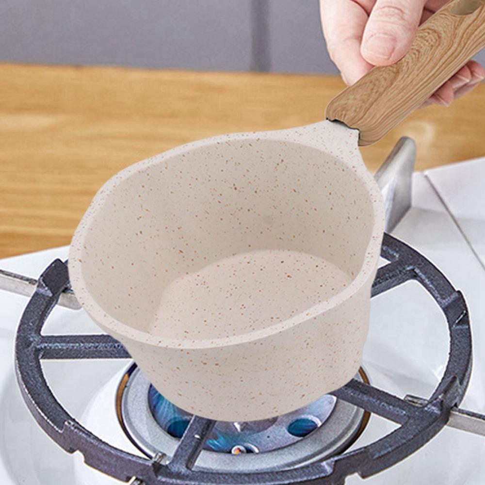 Multifunctional Non-stick Pan Flat Bottom Sauce Pan Butter Melting Pot Milk Warmer Pot Soup Making