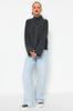 Women's Elegance Style Sweater Stone Soft Textured Basic Knitwear Sweater