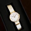 Daniel Wellington Watches for women, watches, quartz movement, canvas nylon fabric strap, white dial, women's watch, 30 meters waterproof DW00100313-3