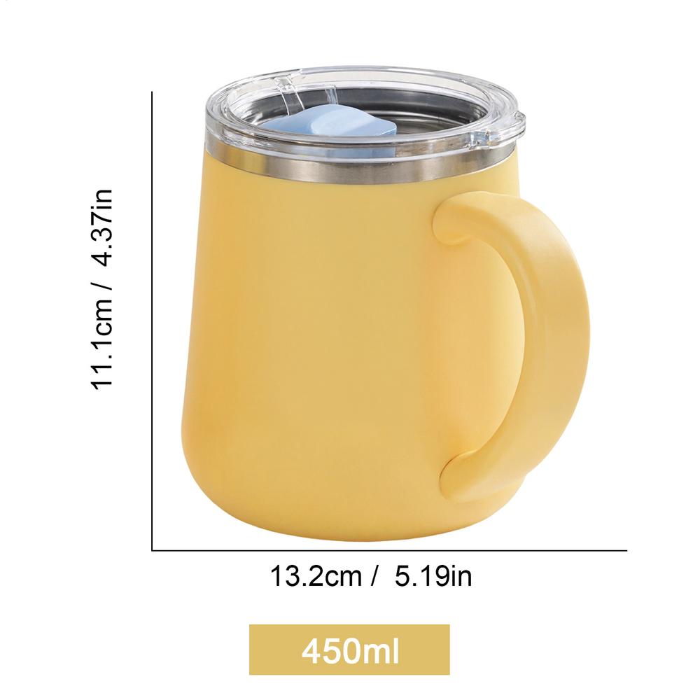 450ml insulated travel mug Coffee Tumbler Insulated Water Cup Sealed Leak-proof Water Cup Tea Milk Hot Chocolate Coffee cup