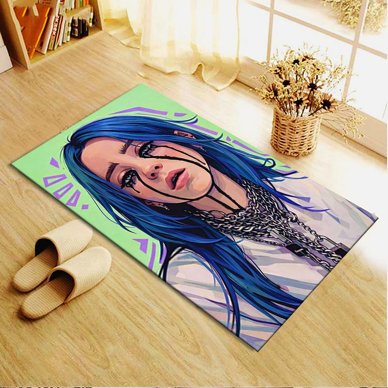 Billie Eilish Carpet Rug For Living Room Bedroom Home Sofa Decorationkids Play Nonslip Floor Mat