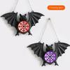 Halloween Luminous Bat Lamp New Colorful Gradient Plastic Bat Pendant Hanging Decoration Ghost Festival Decoration Prop BatDecor