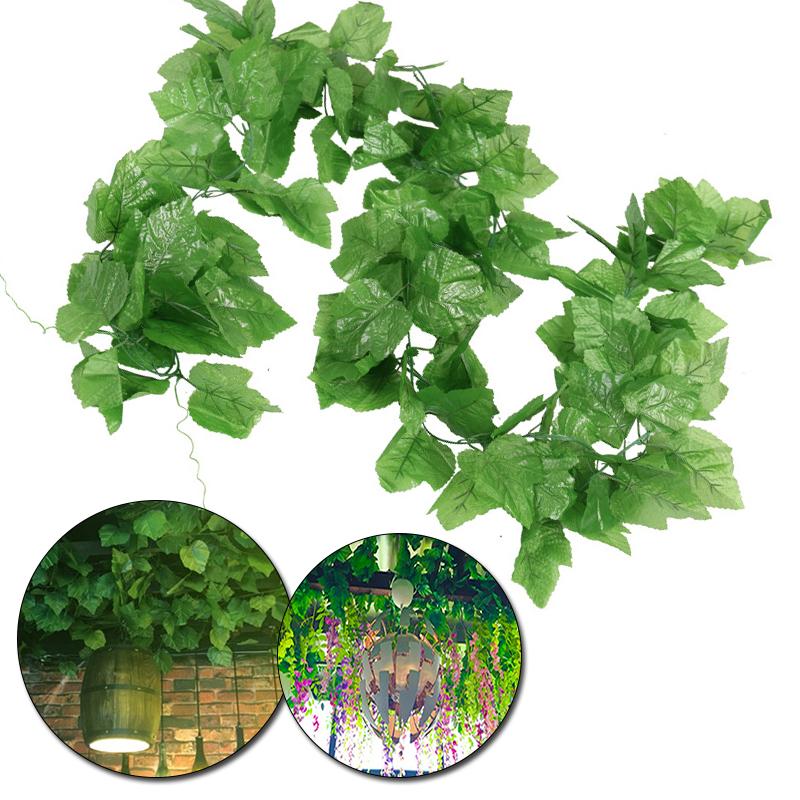 Simulated Vine Vine Vine Decoration Green Leaf Garden Ceiling Decor Climbing Tiger Vine Leaf Green Plant Simulation Plant Home Decor