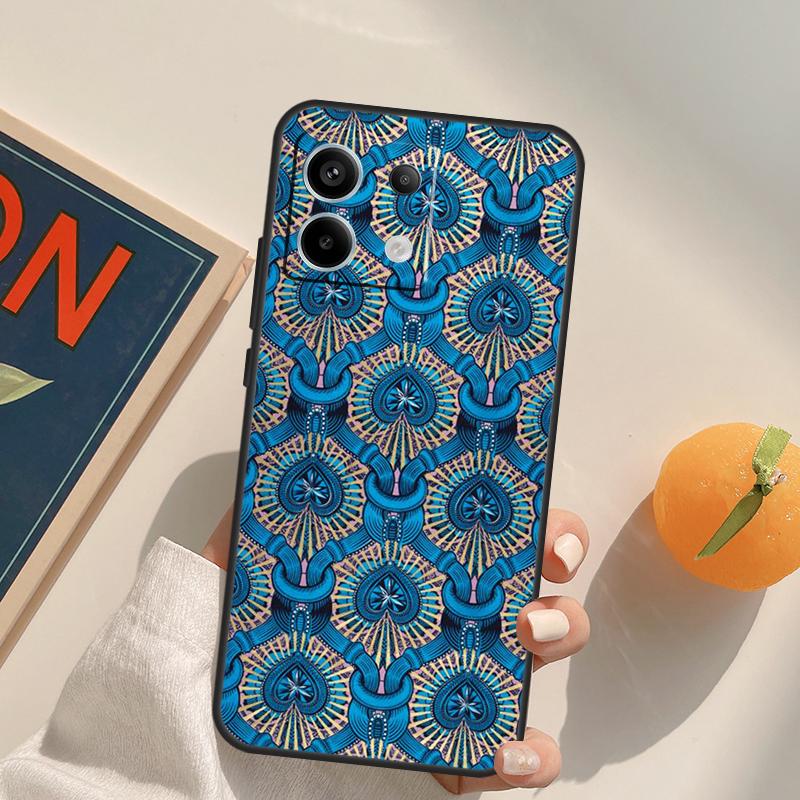 African Fabric Print Funda For Xiaomi Redmi Note 14 Pro 9 10 11 12 13 Pro 10S 11S 12S Redmi 10C 12C 13C 14C Case