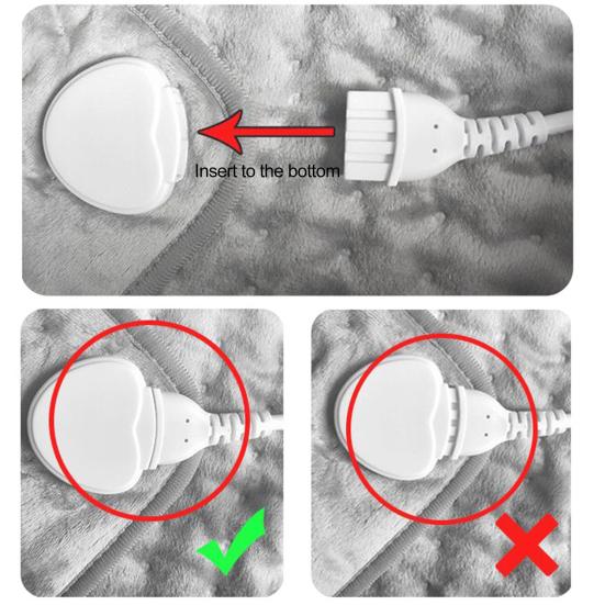 Electric Heating Pad Waterproof Keep Warm Plush Practical Winter Electric Heating Pad Thermal Therapy Blanket for Household