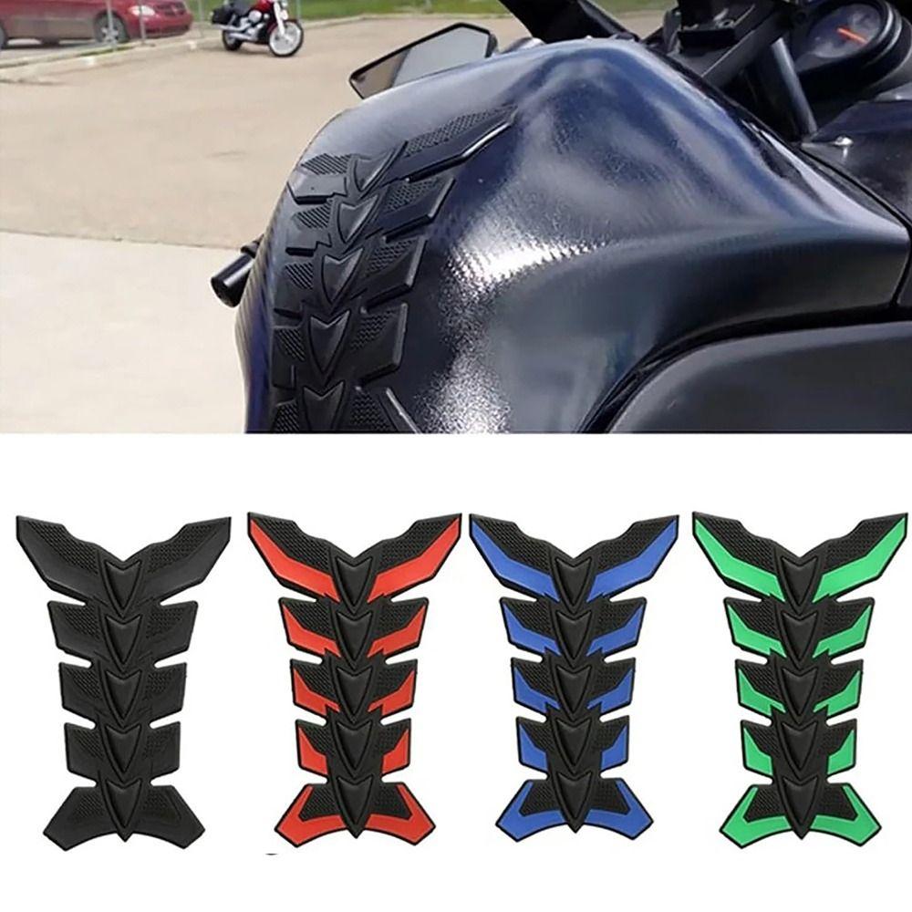 3D Наклейки для защиты от царапин в форме рыбьей кости, накладка на бак для газа, топлива и масла, наклейка на бак мотоцикла, универсальная