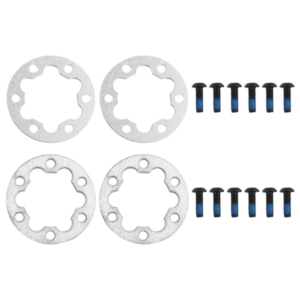 4PCS Brake Gasket Spacer Set for Electric Scooter and E Bike 6 Holes Disc Washer 25mm Suitable for 44MM Rotors Includes Screws