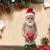Санта-Клаус акриловый кулон рождественская елка подвесное украшение акриловый забавный мультяшный Санта украшение для дома дверь каминная полка декор