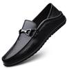 Мужская обувь новая кожаная для вождения Doudou обувь большого размера 45 дышащая мужская повседневная обувь модный тренд маленькие кожаные туфли