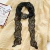Elegant Lace Scarf Floral Neckerchief Summer Headband  for Women