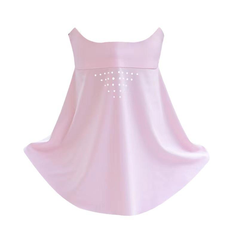 Женская ультратонкая солнцезащитная маска Ice Silk с защитой от ультрафиолета и дышащей поверхностью для лица и шеи на лето.