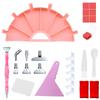 Multifunctional Diamond Painting Tool Set: Flip Drill Plate, DIY Drill Pen, Storage Tray & Embroidery Sieve
