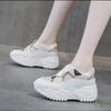 Inner Heightening Bag Head Sandals Women's Shoes 2025 New Summer Hollow Little White Shoes Platform Casual Sports Shoes Dad Shoes
