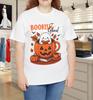 Bookish Ghost Pumpkin Shirt Cute Artsy Trendy Bookish Halloween Tshirt