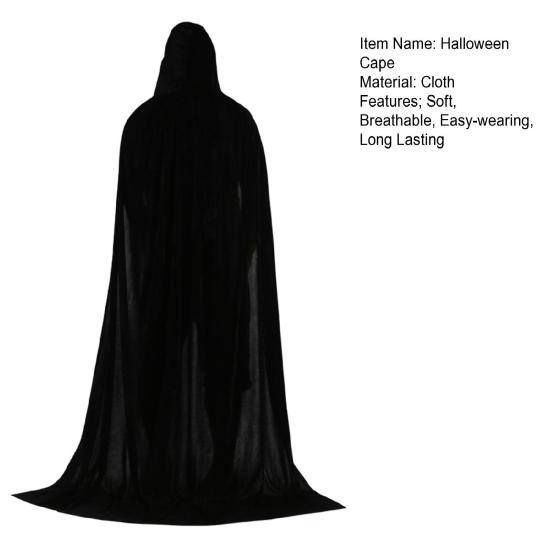 Отличная супермягкая легкая накидка ведьмы для взрослых и детей, декор с капюшоном на Хэллоуин для ночного клуба