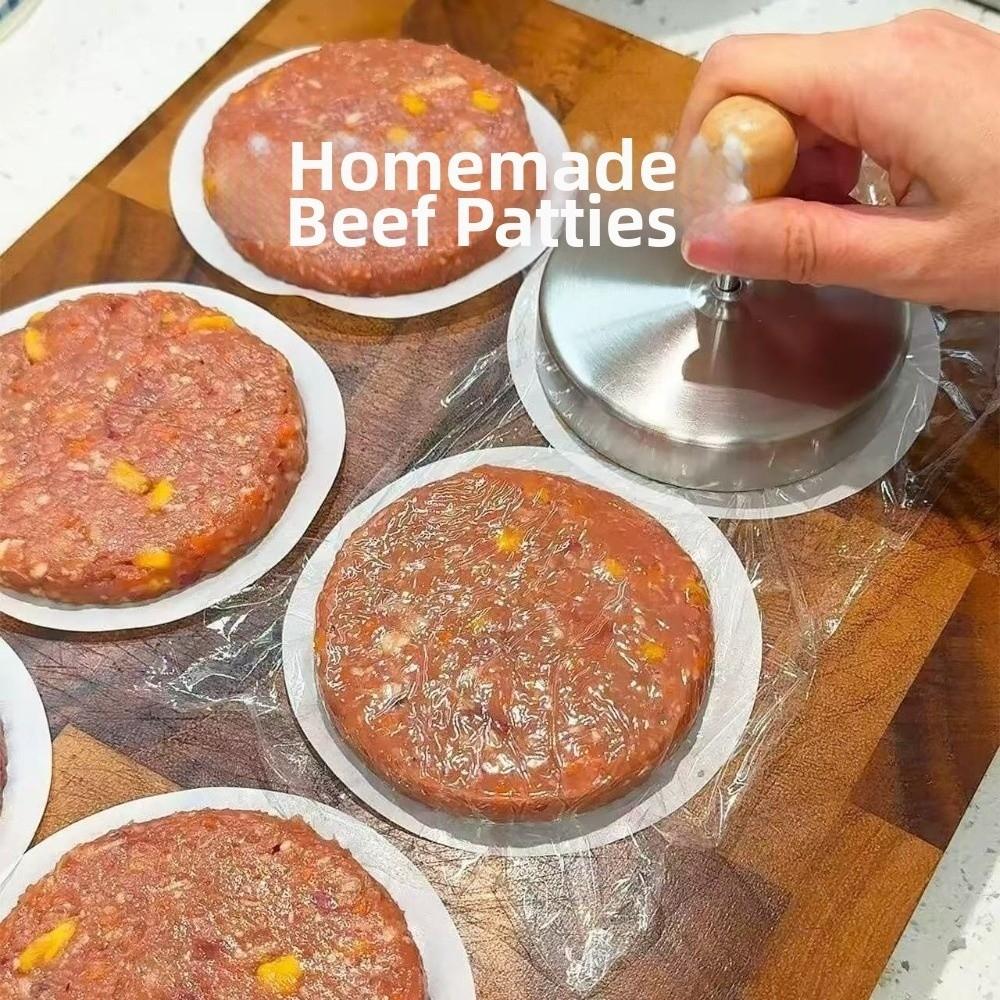 Round Hamburger Patty Maker Mold Thickness Adjustable Patties Maker Burger Meat Press Rice Ball