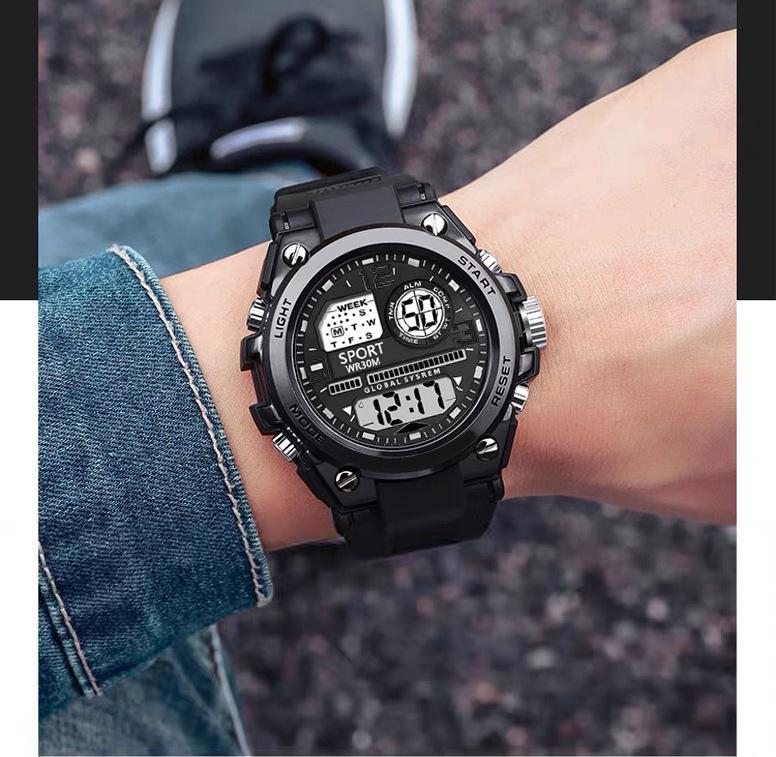 2024 Мужские и подростковые спортивные многофункциональные электронные часы